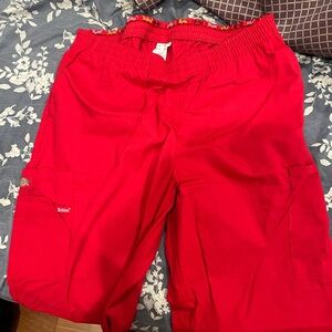 red dickies cargo pants size large